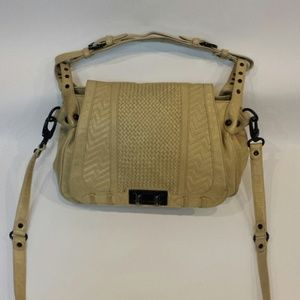 Rebecca Minkoff Leather Woven Satchel Crossbody